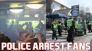 Bolton Wanderers Fans Smash Up Leeds United Pub *POLICE ARREST FANS*