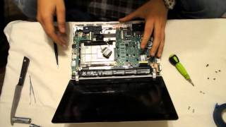 Разборка нетбука Asus x102b как разобрать нетбук