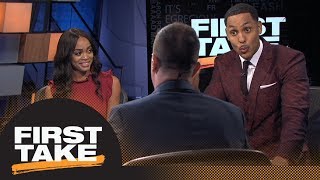 First Take gets heated debating if LeBron James will get a Lakers statue | First Take | ESPN