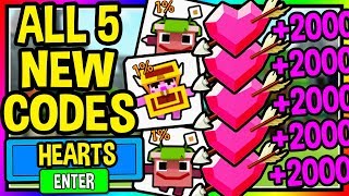 ALL 5 NEW WORKING Giant Simulator HEART CODES - Vday Pets Update | Roblox