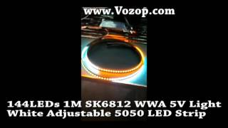 5M DC 12V SK6812 RGB 300LEDs Digital Strip Light 20Pixes per meter