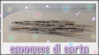 Come fare le cannucce di carta con il trapano