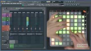 Novation Launchpad S and FL Studio 11 LIve Performance Mode Demo Et Cetera TV www.etcetera.co.uk