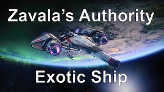 Destiny 2: Zavala's Authority Exotic Ship: Shader Showoff Vanguard