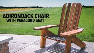DIY Adirondack Chair With Paracord Seat