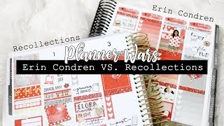 Erin Condren Life Planner VS. Michaels Recollection Planner! || PLANNER WARS