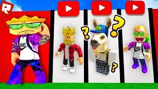 УГАДАЙ ЮТУБЕРА ПО СКИНУ В ROBLOX ?