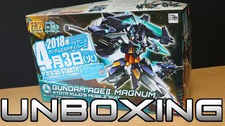 HGBD 1/144  Gundam AGE II Magnum Unboxing - GUNDAM BUILD DIVERS  - ガンダムAGE IIマグナム