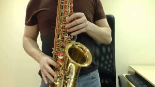 How to play the D Blues Scale on Saxophone (Beginner Saxophone Lesson BC305)