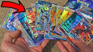 PULLED 64 ULTRA RARES FROM A BOOSTER BOX! Fake Pokemon Card Opening