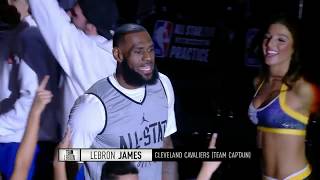 Team LeBron 2018 All-Star Practice Introductions