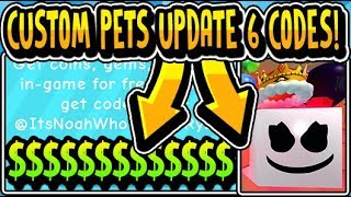 "ALL NEW CUSTOM PETS UPDATE 6 CODES 2019!!" Balloon Simulator CUSTOM PETS! Update 6 (Roblox)