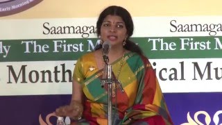 2016 - Savishkar Concerts - Carnatic vocal by N J Nandini