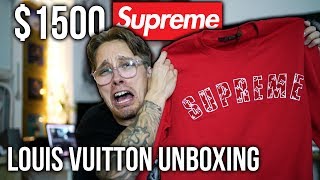 $1500 SUPREME x LOUIS VUITTON UNBOXING + FUTURE RELEASES CANCELED!