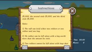 River Crossing Game | Level 14 solved | IQ test