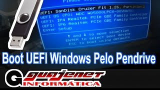 Notebook veio com Linux e não dá boot pelo Pendrive/CD - UEFI para Legacy