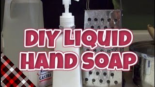 Homemade Liquid Hand Soap
