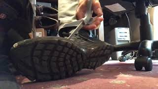 Under Desk Shoe Play And Destruction-Brooks Running Shoes