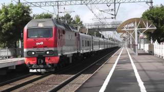 Электровоз ЭП2к-148 с пассажирским
