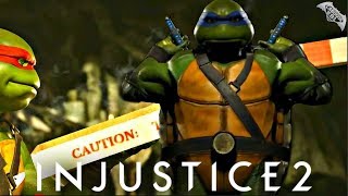 Injustice 2 - NINJA TURTLES IN-GAME FIRST LOOK!
