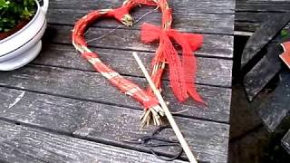 DIY-BASTELN: Tolles XL VALENTINSTAGs HERZ einfach & schnell in Upcycling :))