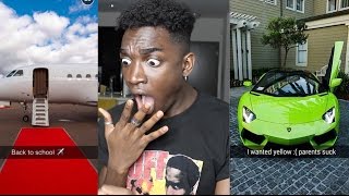 REACTING TO RICH KIDS SNAPCHATS!!!! (CRINGE)