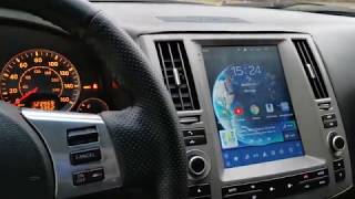2006 INFINITI FX35 Vertical Screen Tesla-Style Android Navigation Head Unit Demo Video
