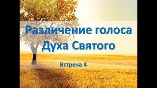 Различение голоса Духа Святого (встреча 4) обновленный курс