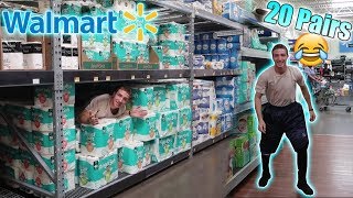 WALMART SHENANIGANS! (PAPER TOWEL FORT)