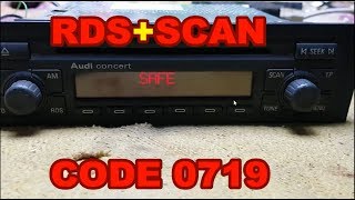 How to Unlock  audi concert Radio Code / READ SAFE MODE
