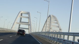 Крымский мост на скорости 200 километров в час