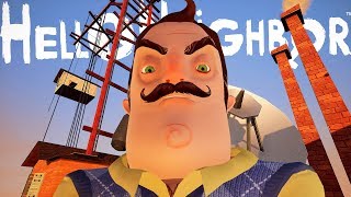 ПРИВЕТ СОСЕД ОПАСНАЯ КРЫША! ДОЧЬ СОСЕДА УПАЛА ОТСЮДА! HELLO NEIGHBOR 13 FLOORS МОД