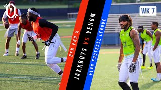 Jakkboys VS Venom | RFB Pro X (Week 7) | Atlanta’s Premier Men’s 7-on-7 flag football highlights