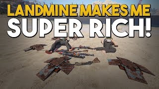 LANDMINES MADE ME RICH!!! (Rust SOLO Survival Vanilla)