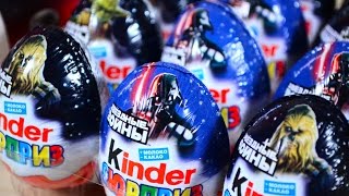 Киндер Сюрприз Звездные Войны на русском языке Эпизод 7 Star Wars Episode 7 Kinder Surprise Unboxing