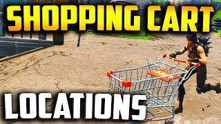 WHERE TO FIND SHOPPING CARTS in FORTNITE! (Fortnite Shopping Cart All Locations) + How To Drive