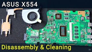 How to disassemble and clean laptop Asus X554