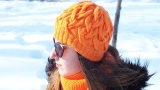 ШАПКА С КОСАМИ | КАК Я ЕЕ ВЯЗАЛА | МК И ВСЕ РАСЧЕТЫ ПРОСТОЙ ШАПКИ СПИЦАМИ