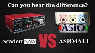 Focusrite Scarlett Solo versus Realtek ALC887 (Internal high definition audio)