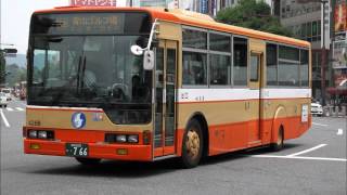 神姫バス KC-MP747M 4268 エアロスター走行音