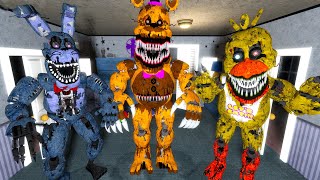 НОВЫЕ АНИМАТРОНИКИ НА ФНАФ 4 КАРТЕ || Garry's Mod FNAF