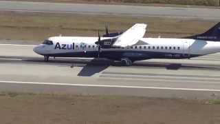 Dois ATR 72 600 da Azul decolando do Aeroporto da Pampulha