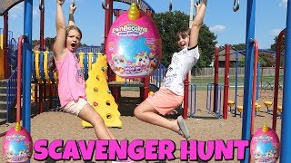 Scavenger Hunt At The Park For Rainbocorns Surprise EGG TOYS!