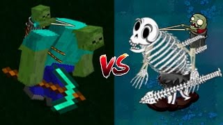 Plants vs Zombies Mod: Gargantuar Minecraft vs Gargantuar Halloween