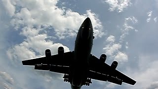 Ил-76 посадка аэродром ВАСО Воронеж.