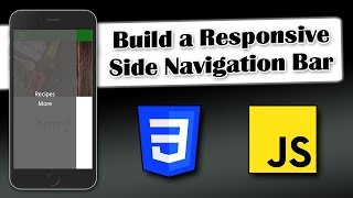 Build a Responsive Side Navigation Bar | CSS and JavaScript