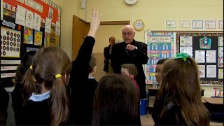 Catholic Schools Week: Auxiliary Bishop Raymond Chappetto Visits Queens Students
