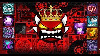 Geometry Dash Реакция игроков на прохождение Легендарных Экстрим Демонов