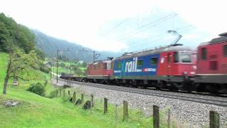 Bahnverkehr von Gurtnellen bis Erstfeld am 29.9.12