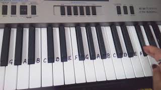Abhi Mujh mein kahin | Slow Tutorial for beginners| Keyboard Piano casio Cover